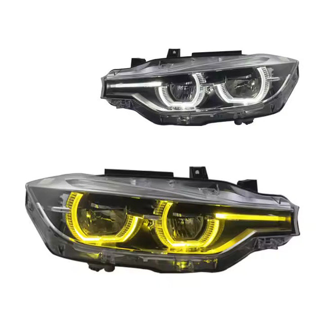 PPG IKON LCI2 Style Scheinwerfer für BMW 3er F-Reihe – Tagfahrlicht Weiß/Gelb